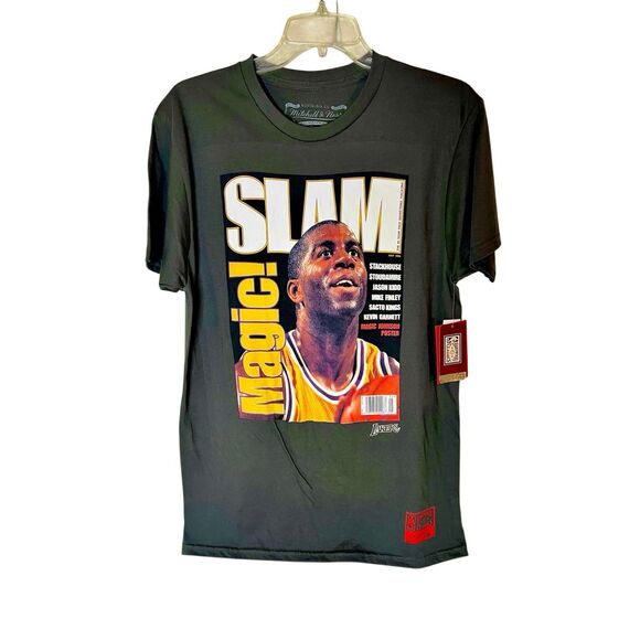 Magic Johnson Mitchell & Ness SLAM Magazine Cover Shirt Size Medium NWT - Picture 1 of 8